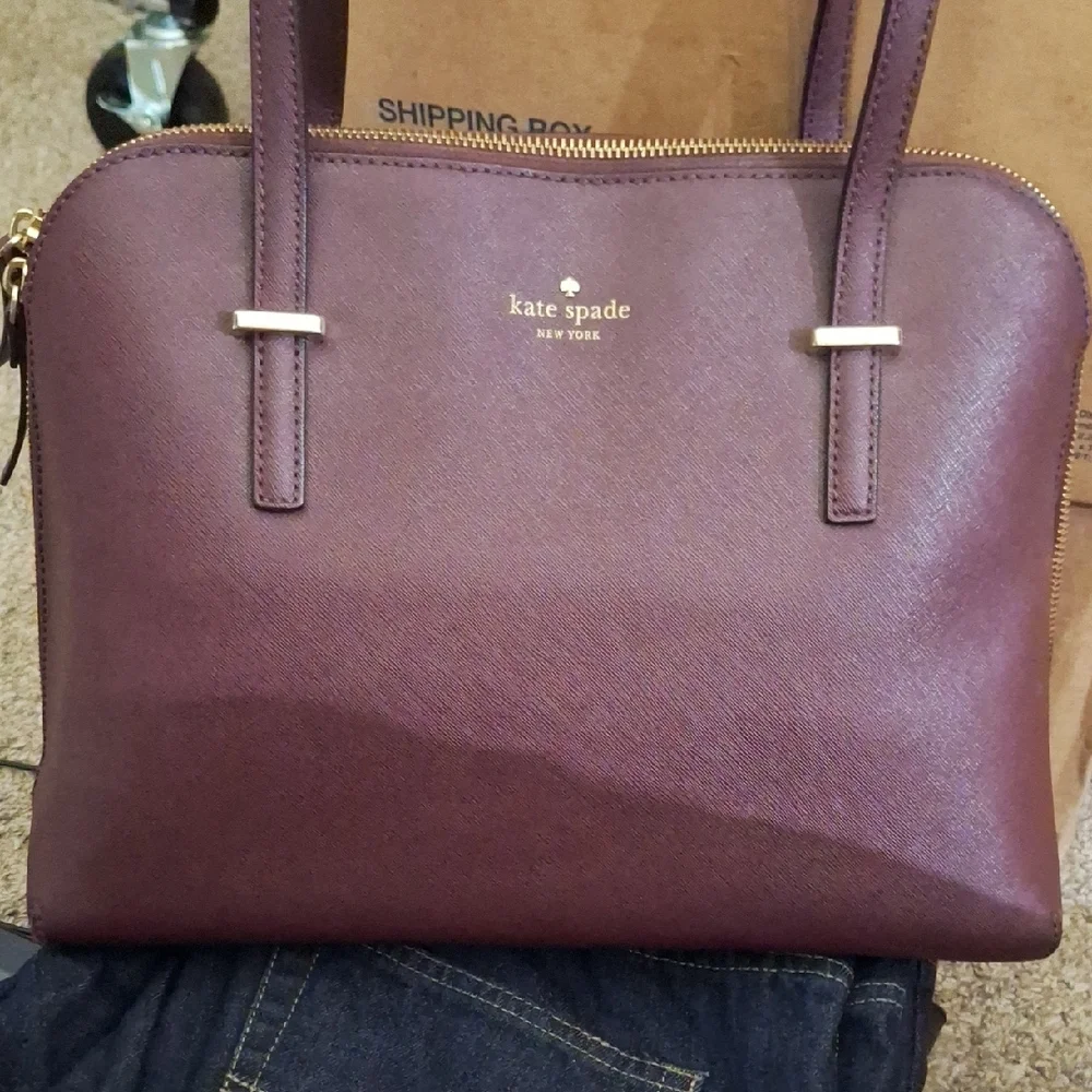 Kate Spade Plum Tote Bag - Picture 2 of 2